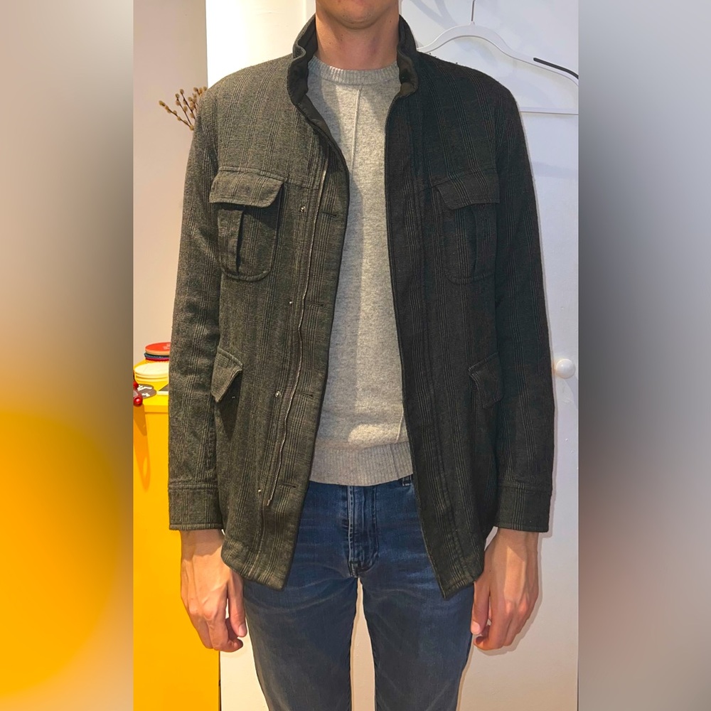 Barbour reversible jacket Military Green/ Green Plaid